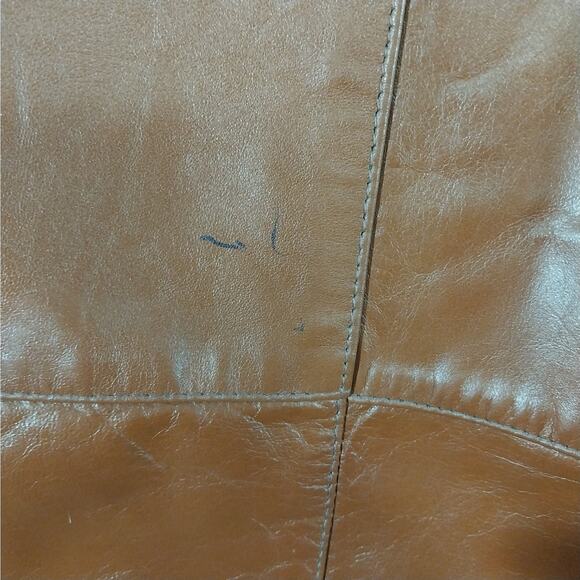 VINTAGE LONDON FOG! RICH PECAN BROWN GENUINE LEATHER ZIP OUT LINER COAT! SZ 42R - Picture 11 of 12